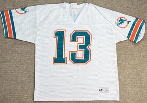 Logo Athletic Vintage NFL Miami Dolphins #13 Dan Marino Football Trikot Größe L - Bild 1 von 11