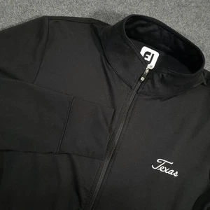 Chaqueta Footjoy Cremallera Completa Mujer Mediana Negra Panel Bolsillo Cuello Simulado Texas Elastizada - Imagen 1 de 11