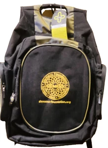 Backpack Black Gold Siemens Foundation E-Mago Promo Bag NWT - Picture 1 of 4