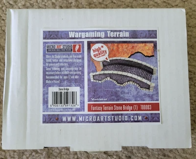 OOP Micro Art Studio 28mm Fantasy Terrain Stone Bridge Wargamig Battlefield - Image 1 of 4