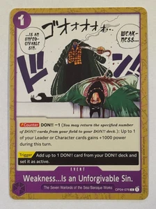 One Piece Kingdoms of Intrigue (OP-04) Weakness...Is OP04-076 - Common - Picture 1 of 1