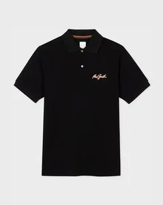 NEU MIT ETIKETT PAUL SMITH LUXUS MAINLINE POLOSHIRT SCHWARZ "SHADOW LOGO" UVP £275 - GRÖSSE XL - Bild 1 von 3