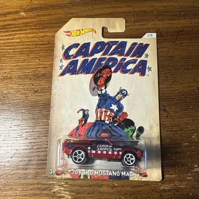 2015 HOT WHEELS CAPTAIN AMERICA ’70 FORD MUSTANG MACH 1 2/8 - Image 1 of 4