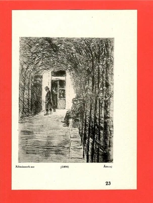 a) Altmännerhaus / b) Ferkelchen * Max Liebermann (1921) – [LIB-03] - Bild 1 von 2