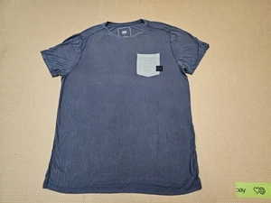 Saxx Shirt Mens XL Grey/Blue Sleepwalker Short Sleeve Chest Pocket Pullover Tee - Picture 1 of 8