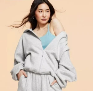 Vital Exclusive Blogilates Marshmallow Full Zip Hoodie Sweatshirt SIZE l - Picture 1 of 6
