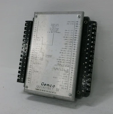 Magnetek Gemco 1989-A-16-R-12-S-E-K-X Quik-Set III Programmable Limit Switch PLS - Image 1 of 4