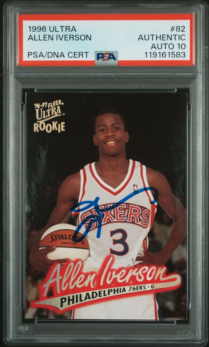 Allen Iverson Basketball Grade 10 1996-97 Season Sports Trading