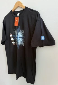 NEW Old Stock Vintage Nike Graphic Print Shirt In Schwarz Herren Gr. L Kurzarm - Bild 1 von 10