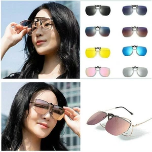 Sunglasses Anti Glare Eye Glasses Unisex Polarized Flip up Spectacles - Picture 1 of 22
