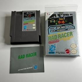 Rad Racer (Nintendo NES, 1987 PAL A) Square Arcade Manual 3d Glasses included