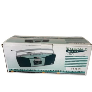 Emerald Mist by GPX Portable AM/FM Stereo Cassette Recorder C845EM - NIB - Picture 1 of 10