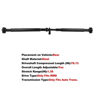 Rear Driveshaft Prop Shaft For 2006-2010 Chrysler 300 RWD 3.5L 936-160 4593681AA - Изображение 1 из 4