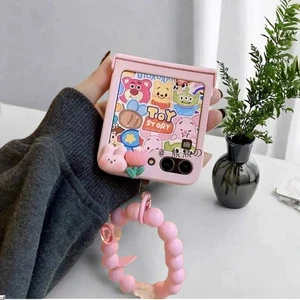 Cute Rabbit Bracelet Hinge Case for Samsung Galaxy Z Flip 3 4 5 6 - Stylish Prot - Picture 1 of 1