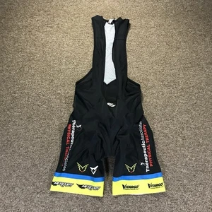Cuore Cycling Bib Shorts Black Size Medium Biking Stretch - Picture 1 of 10