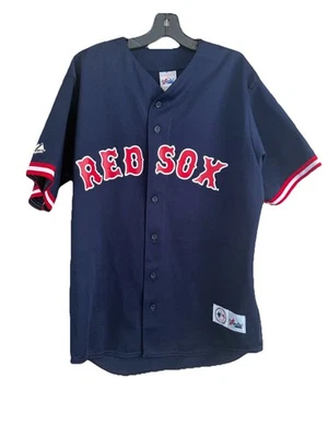 Majestuosa camiseta de béisbol vintage de los Medias Rojas de Boston Manny Ramírez #24 MLB para hombre grande Foto 1 de 4