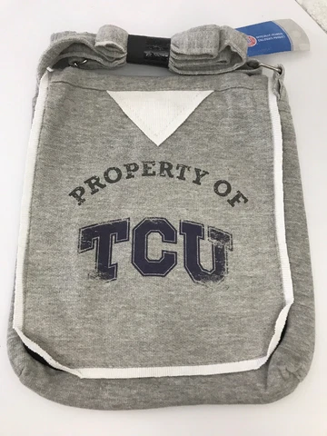 Texas Christian University Property Of Hoodie Purse Tote TCU Horned Frogs Bag Cover