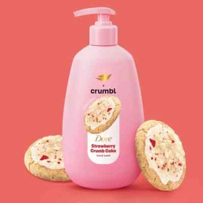 2 - Dove Crumbl Moisturizing Liquid Hand Wash Strawberry Crumb Cake 12OZ FREE SH - Image 1 of 2