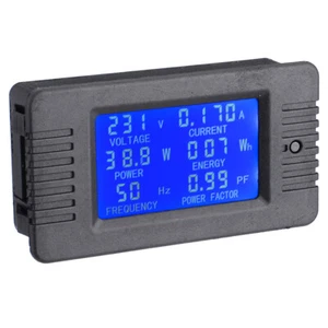 6 in 1 AC80-260V/100A Digital Voltmeter Ammeter Power Energy Frequency Meter - Picture 1 of 12