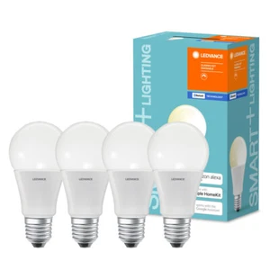 4 x Ledvance LED Smart+ Birne 9W = 60W E27 matt warmweiß 2700K Dimmbar Bluetooth - Bild 1 von 12