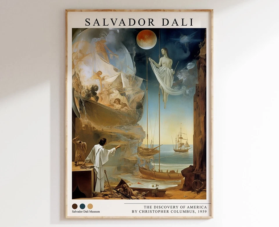 Impressão Dali, Salvador Dali, Pintura Surreal, Arte Surrealista, Cartaz Dali - Imagem 1 de 4