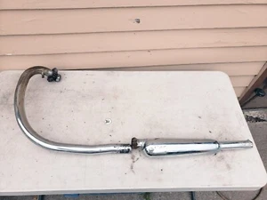 OEM BSA A65? Lighting Exhaust Header Pipe & Muffler - Left Side - Picture 1 of 15
