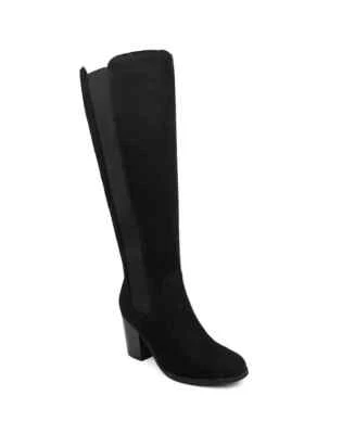 Bota hasta la rodilla Sugar Willetta para mujer COLOR negro tela aceitada talla 8,5 M Foto 1 de 4
