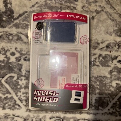 New Pelican Nintendo DS Lite Invisi-shield 2 Screen Protectors & Cleaning Cloth - Image 1 of 2