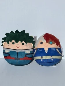 My Hero Academia Izuku Midoriya & Shoto Todoroki Squishmallow NWT SET 2023 NEW - Picture 1 of 7