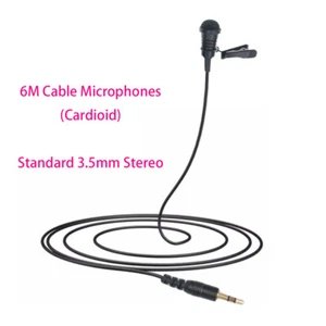 Normal 3.5mm Stereo Lavalier Microphone For Recording Speech Singing Laptop 6m - Picture 1 of 7