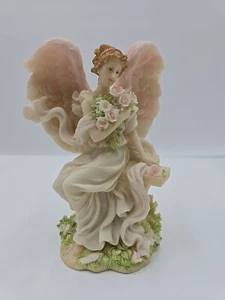 Angelo classico serafino romano "Amelia-Fioritura eterna" 1998 ali d'oro #78109 - Foto 1 di 8