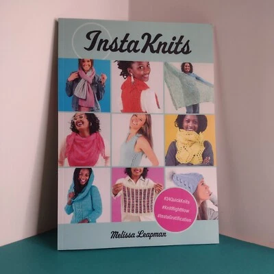 Insta Knits Knitting Book  By Melissa Leapman Trade Paperback Book 2022 - Image 1 of 4