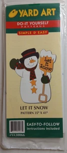 Arte de patio de colección Déjalo muñeco de nieve hágalo usted mismo patrón 35" X 41" #YA30066 - Imagen 1 de 4