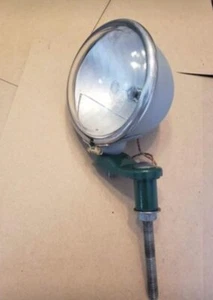 Fog King Stamping on Lamp / Light Teleoptic with Bumper Bracket Mount, Vintage - Picture 1 of 8