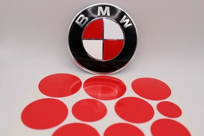 Pegatinas superpuestas emblema rojo y blanco 320i 328d 330i 330e 340i xDrive para BMW Foto 1 de 4