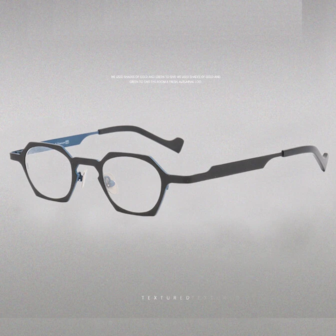 Octagon Eyeglasses Frames Men Classic Vintage Pure Titanium Glasses Women - Image 1 of 4