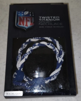 Indianapolis Colts Twist 18" Titanium Sport Necklace - Image 1 of 2