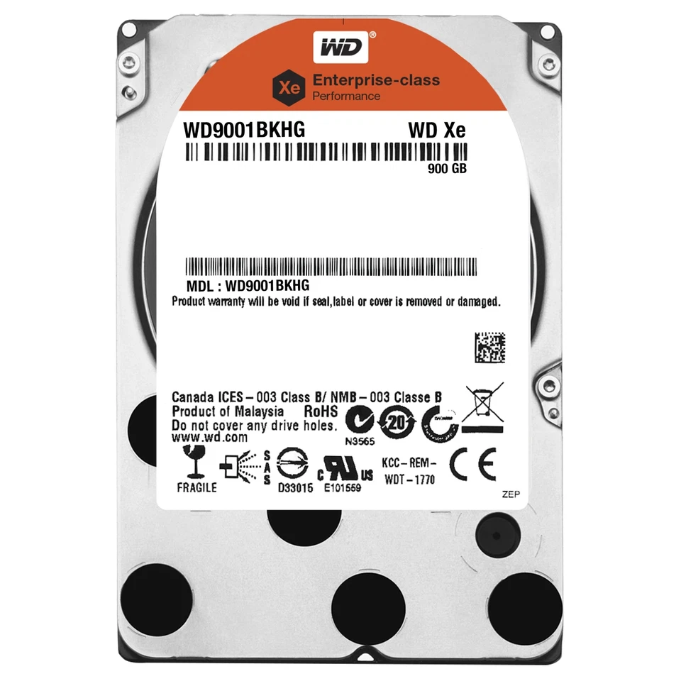 Western Digital Bare Drives 900 GB S25 SAS 10,000 RPM 32 MB   (WD9001BKHG) - Image 1 of 4