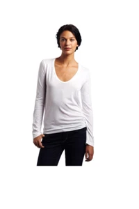 NWT Splendid Women's Light Jersey Long Sleeve Scoop Neck Tee Size XL $55 K105 - Picture 1 of 1