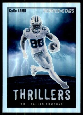CeeDee Lamb 2023 Rookies & Stars THILLERS SILVER HOLO Dallas Cowboys #TH-9 - Image 1 of 2