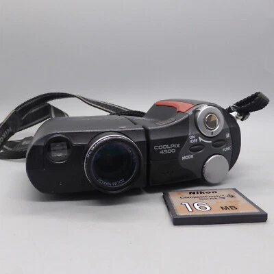 Nikon Digital Camera Coolpix 4500 4.0MP Black Tested - Image 1 of 4