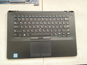 DELL LATITUDE E7470 PALMREST / US QWERTY BACKLIT KEYBOARD P/N 0XFY7W / XFY7W - Zdjęcie 1 z 16