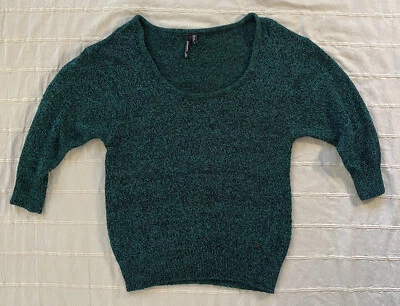 Suéter O'Neill Para Mujer Talla Grande Verde Manga 3/4 Tejido Cuello Redondo Navidad Suéter Foto 1 de 4