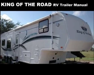 Casa rodante King of the Road remolque quinta rueda manuales de operaciones Crown Marquis Royalite - Imagen 1 de 6