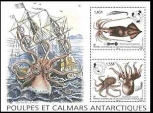 TAAF, French Antarctic Territory 2020 Fauna, Octopus, Antarctic Squid,Ship MNH**