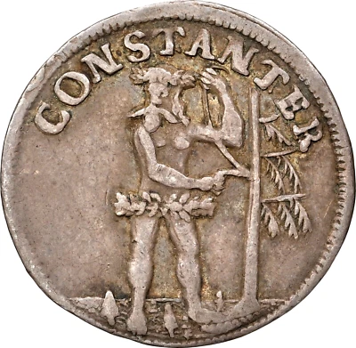 1714 HH German States Brunswick Wolfenbuttel Wildman 2 Mariengroschen NGC XF 40 - Image 1 of 3