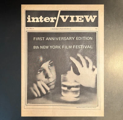 ANDY WARHOL'S INTERVIEW MAGAZINE - Vol. 1, No. 10 - Valley Dolls, Delon, 1969 EX - Image 1 of 4
