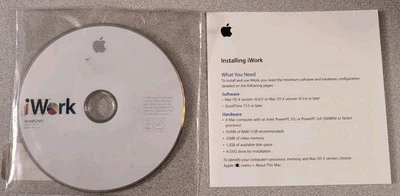 Apple iWork 2009 Install DVD Version 9.0.3, Free Shipping - Image 1 of 2