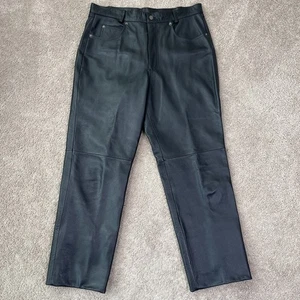 Wilsons Lederhose Herren 36 schwarz gefüttert Biker Vintage Motorrad Heavy Classic - Bild 1 von 9