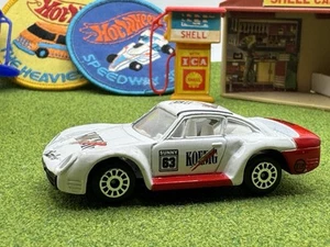 1987 Realtoy Porsche 959 Formula White Red Koenig Race Car Diecast 1/64 63 - Picture 1 of 9